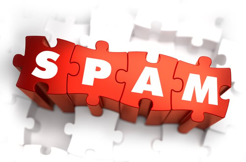Spam - Text on Red Puzzles with White Background. 3D Render..jpeg
